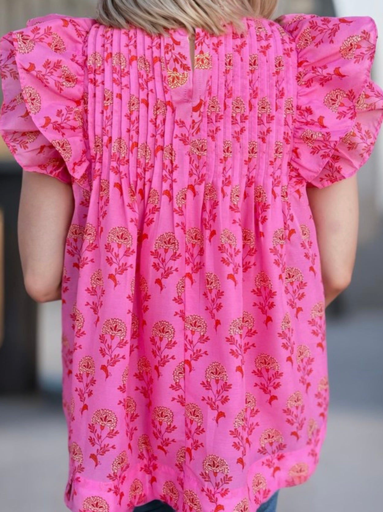 So Rosey Pink Floral Top