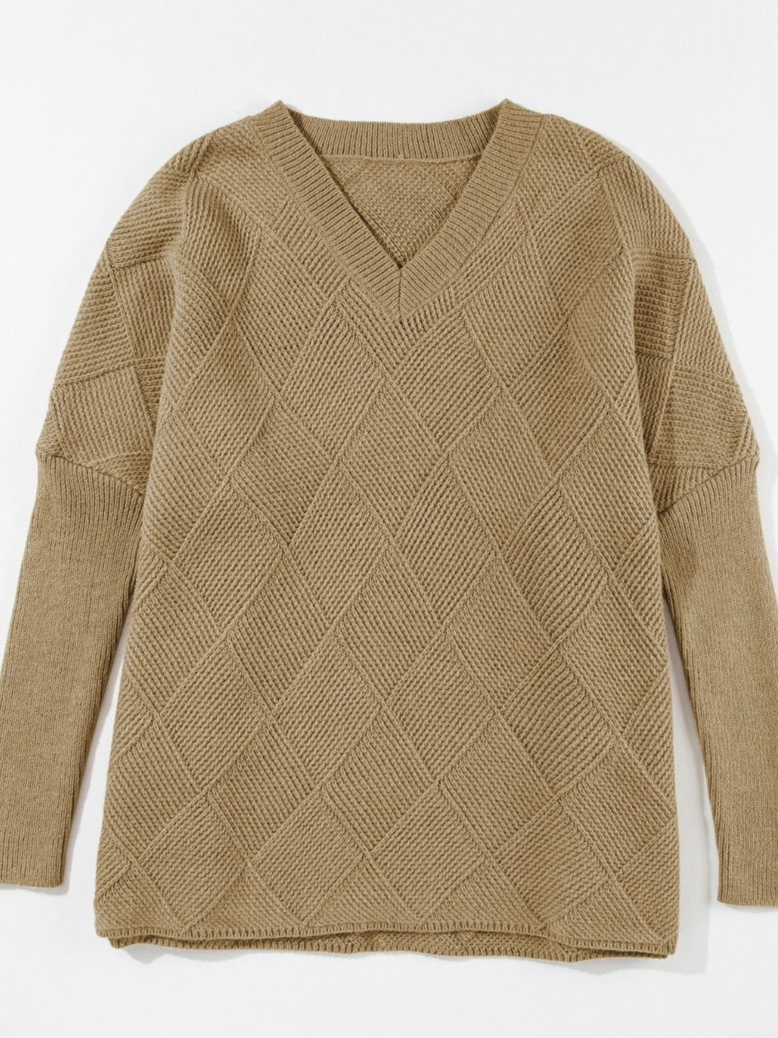 Checkered Boho Sweater